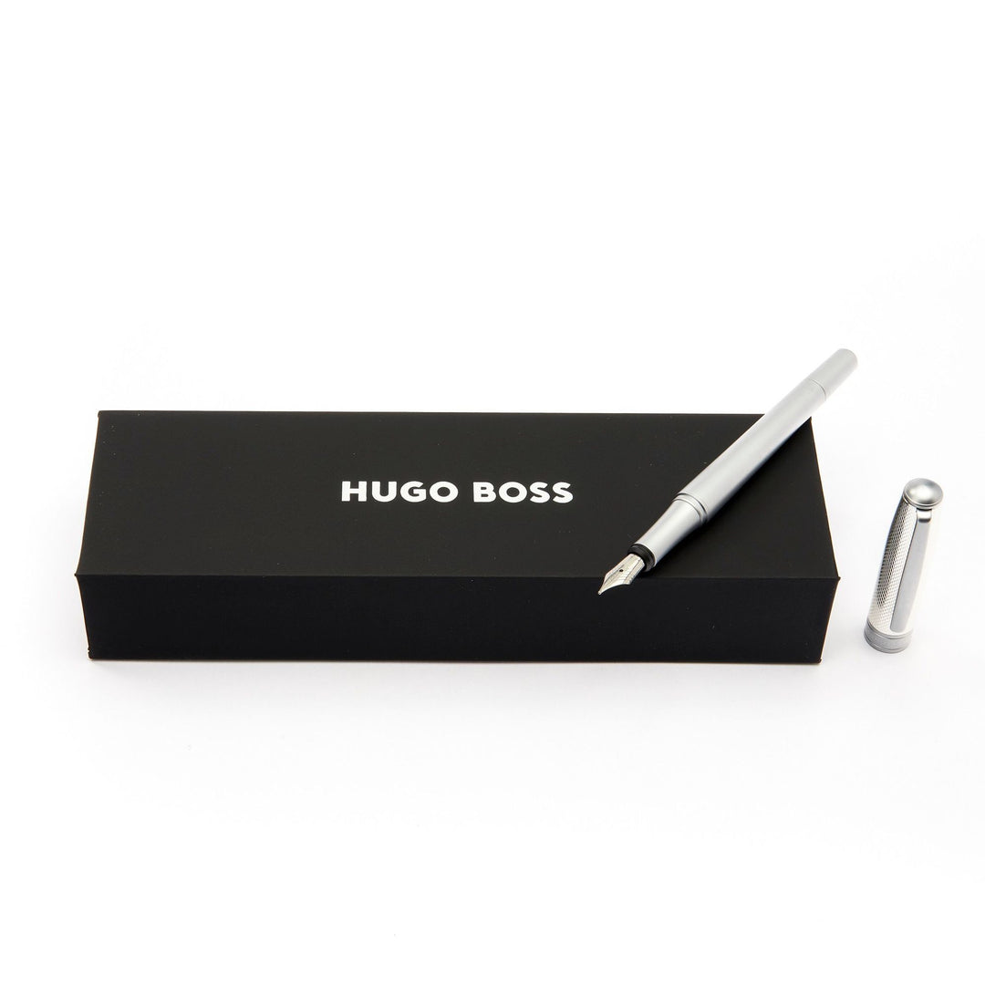 Stylo plume Hugo Boss Essential Métal Argent HSY4872C