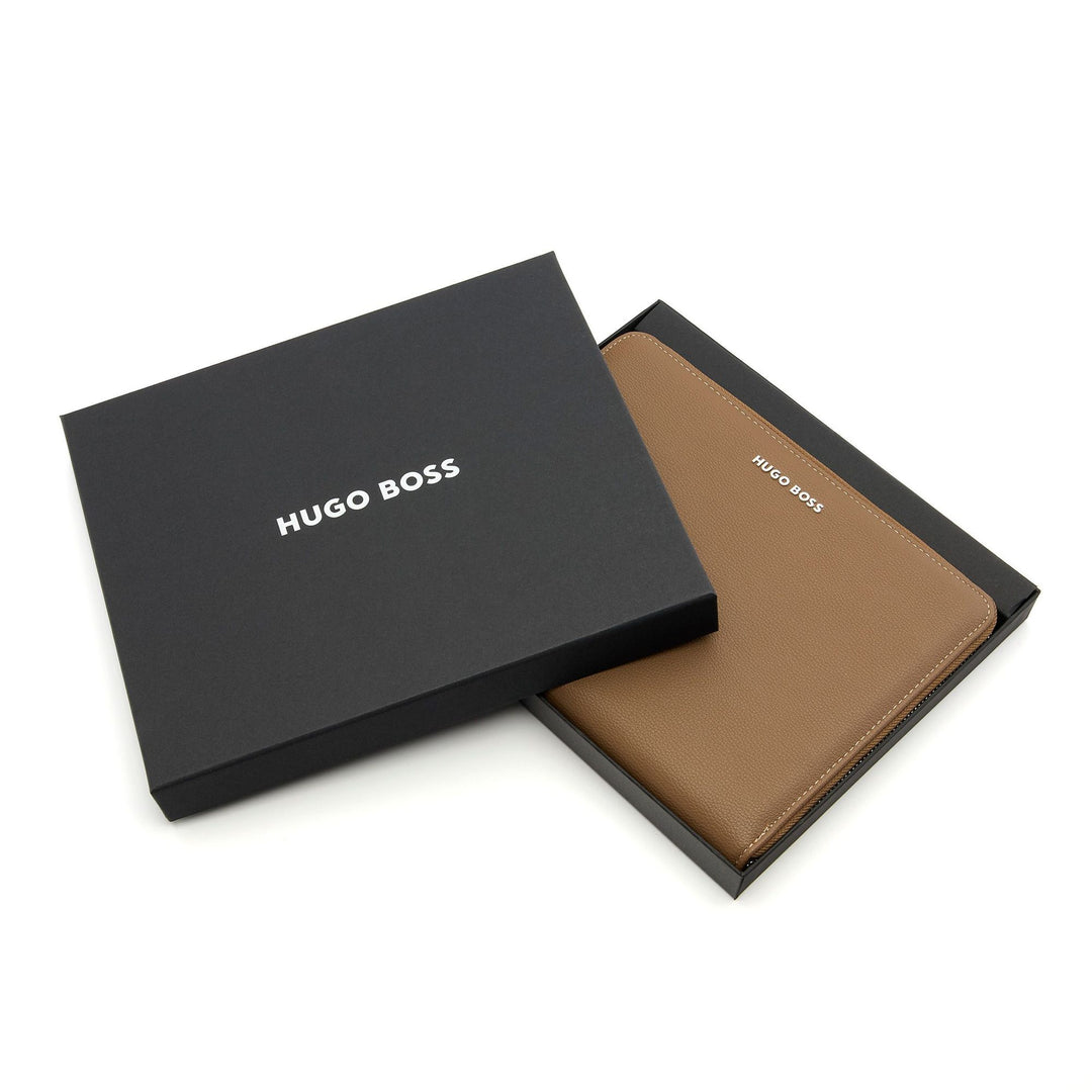 Hugo Boss Cartella per conferenze A5 Pure Iconic Camel HTM410X