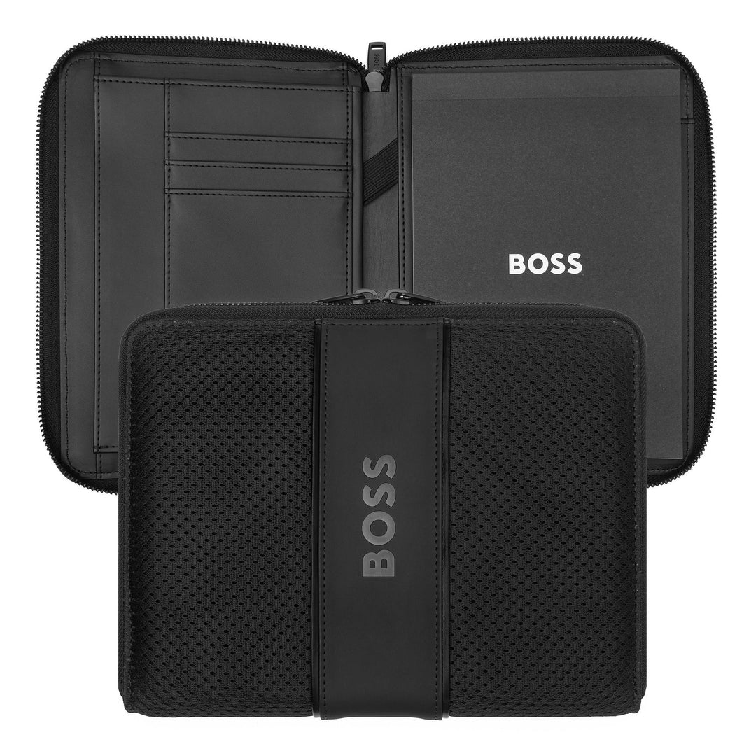 Carpeta de conferencias Hugo Boss A5 Arche Negro HTM413A
