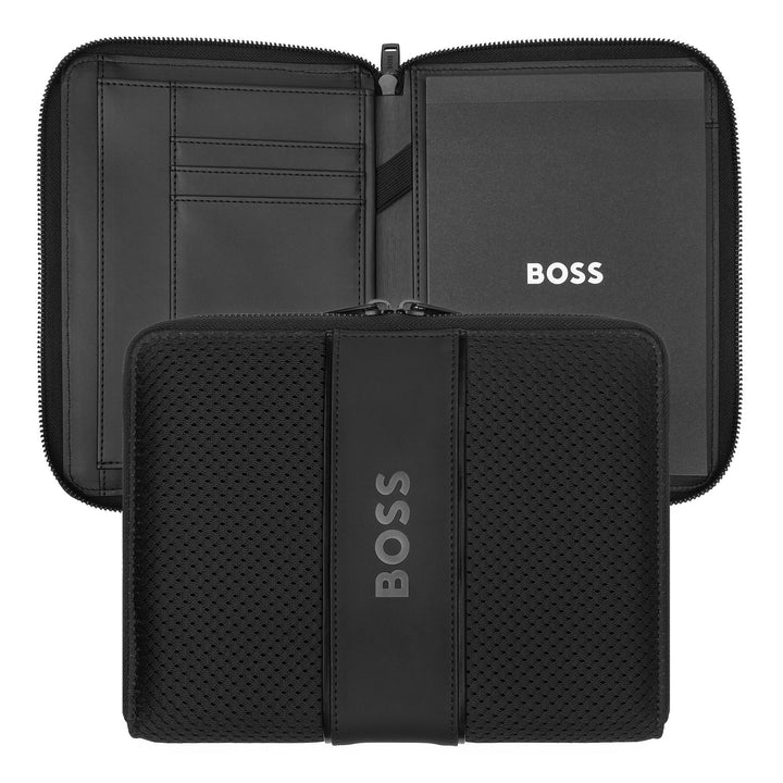 Carpeta de conferencias Hugo Boss A5 Arche Negro HTM413A
