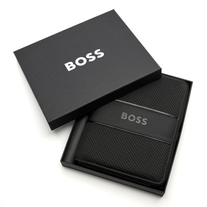 Carpeta de conferencias Hugo Boss A5 Arche Negro HTM413A