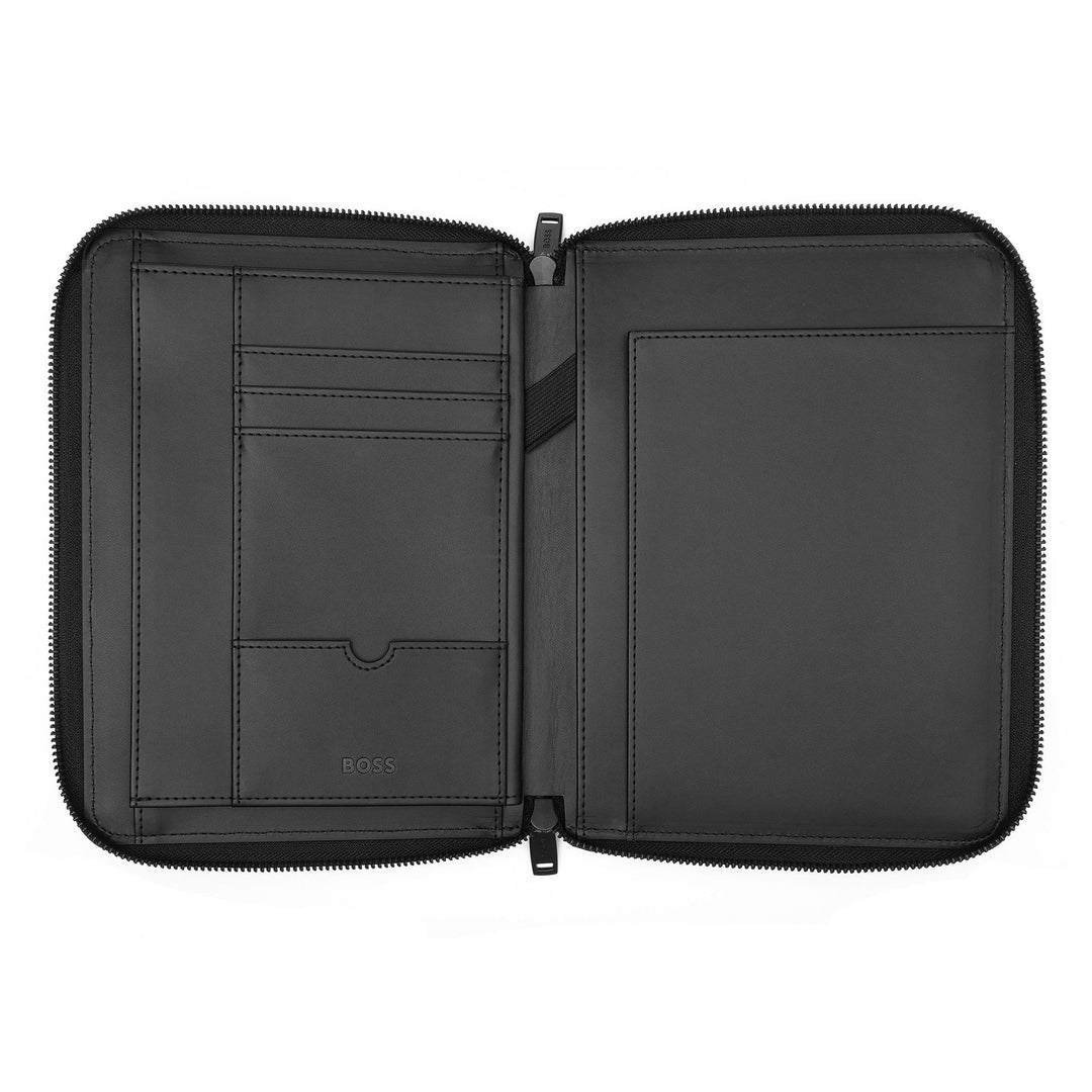 Carpeta de conferencias Hugo Boss A5 Arche Negro HTM413A