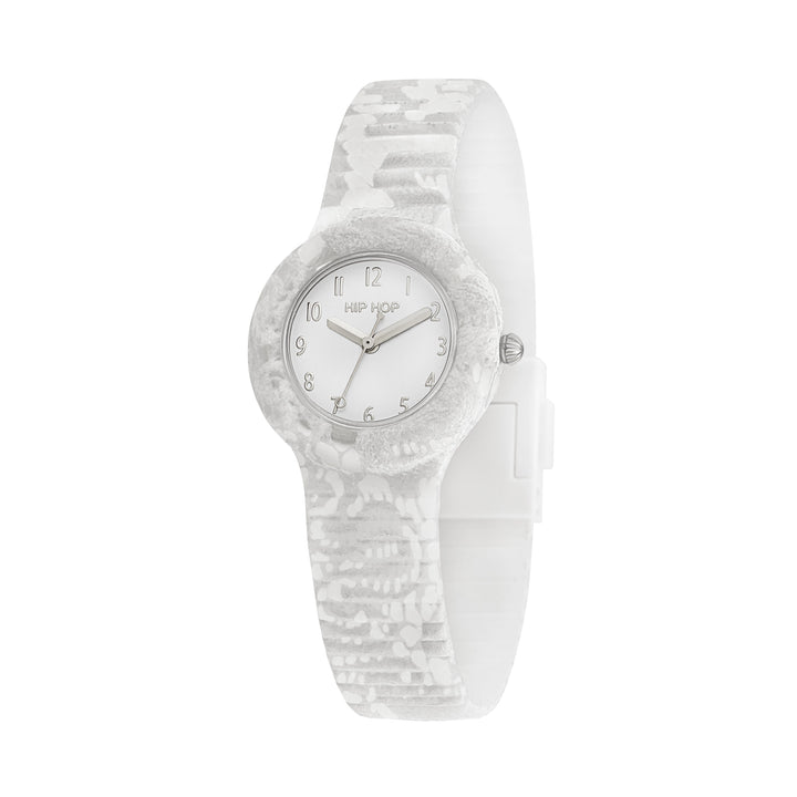 Hip Hop sledoval White Lace Collection Clock 32mm Hwu1186