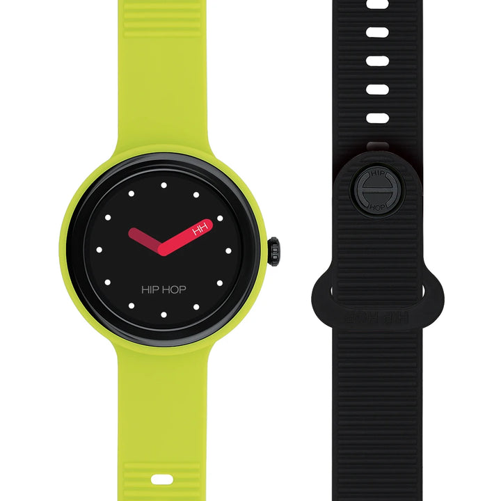 Hiphop smartwatch gele slim/zwart HWU1195 horloge