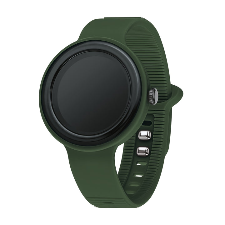 嘻哈軍事綠色/黑色智能手錶時鐘HWU1198