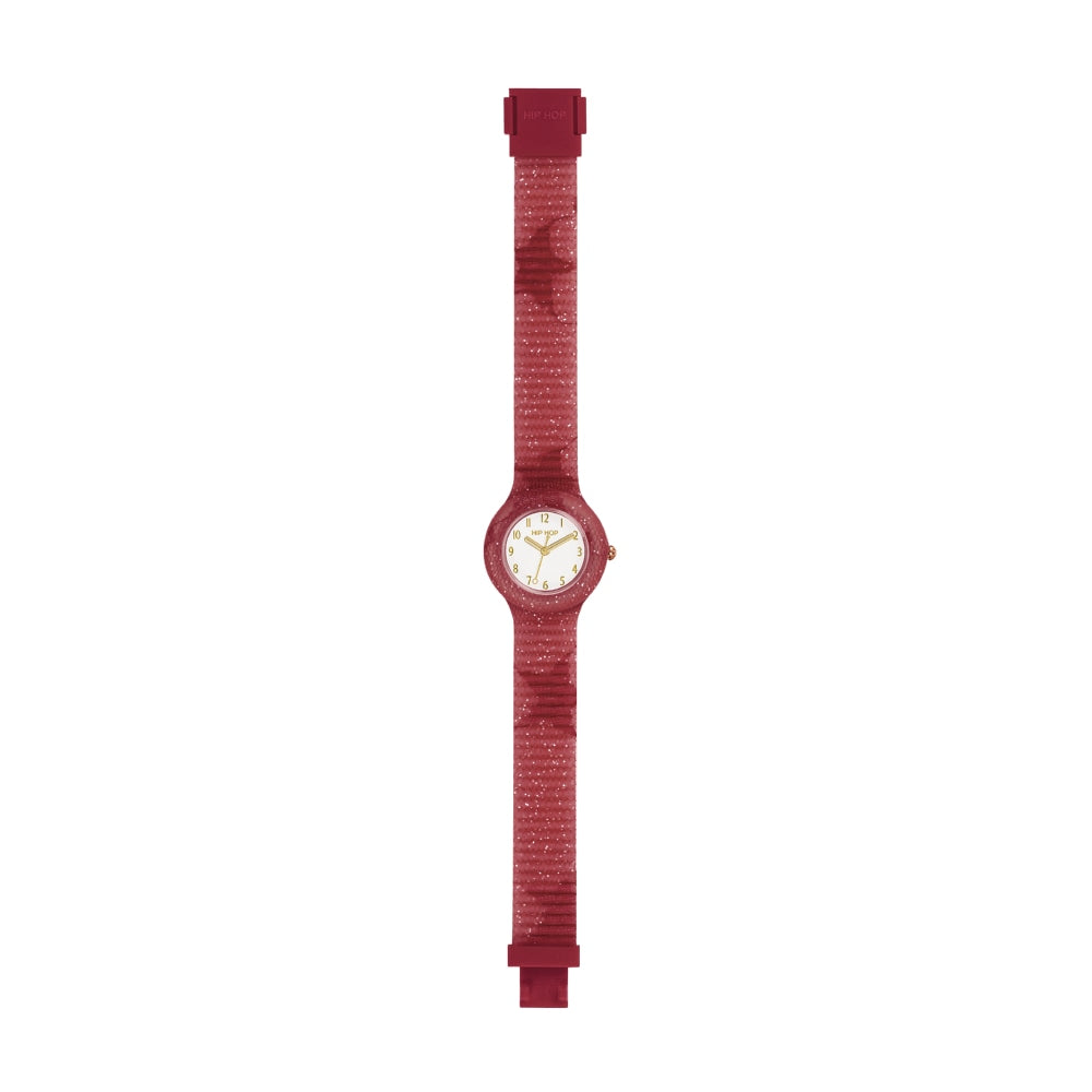 Hip Hop orologio PINK RED STAR Lace collection 32mm HWU1225