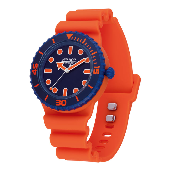 Hip Hop ur Master Orange/Blå 41mm HWU1234