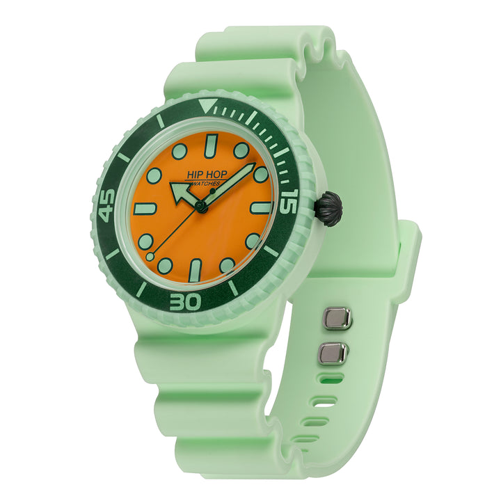 Hip Hop watch Light Green/Green Master Collection 41mm HWU1260
