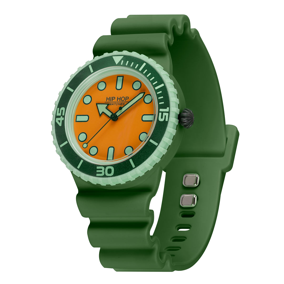 Hip Hop watch Light Green/Green Master Collection 41mm HWU1260