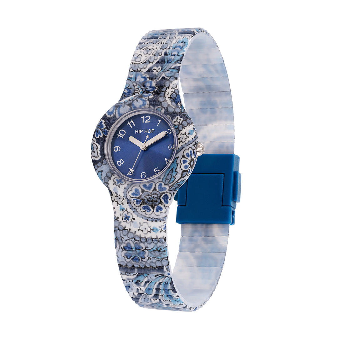 Hip Hop watch Blue Paisley collection 32mm HWU1308