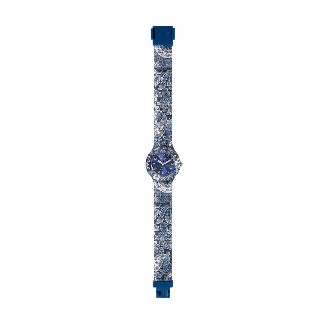 Hip Hop watch Blue Paisley collection 32mm HWU1308