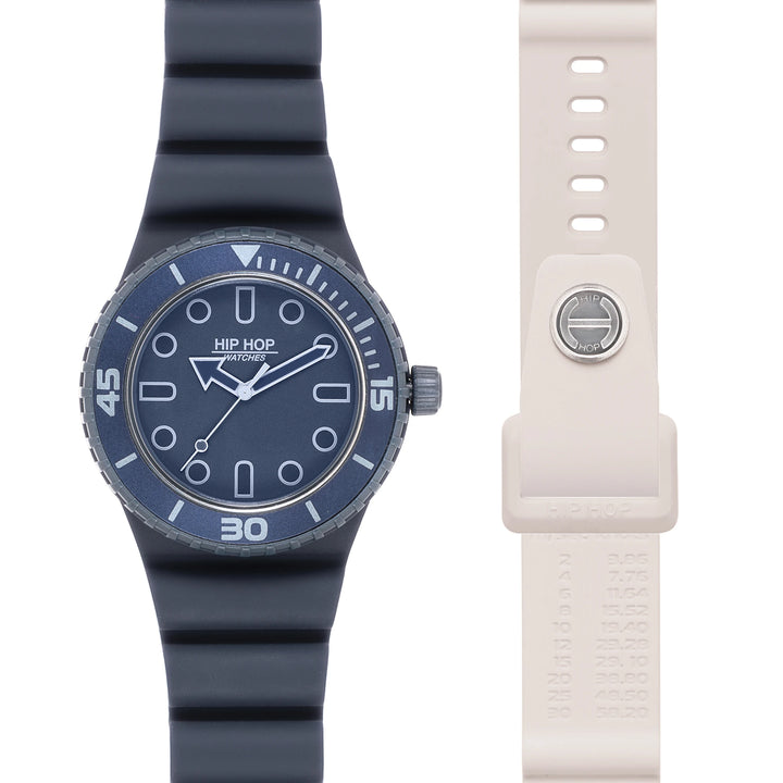 Hip Hop hodinky BLUE/ICE Master kolekce 41mm HWU13333
