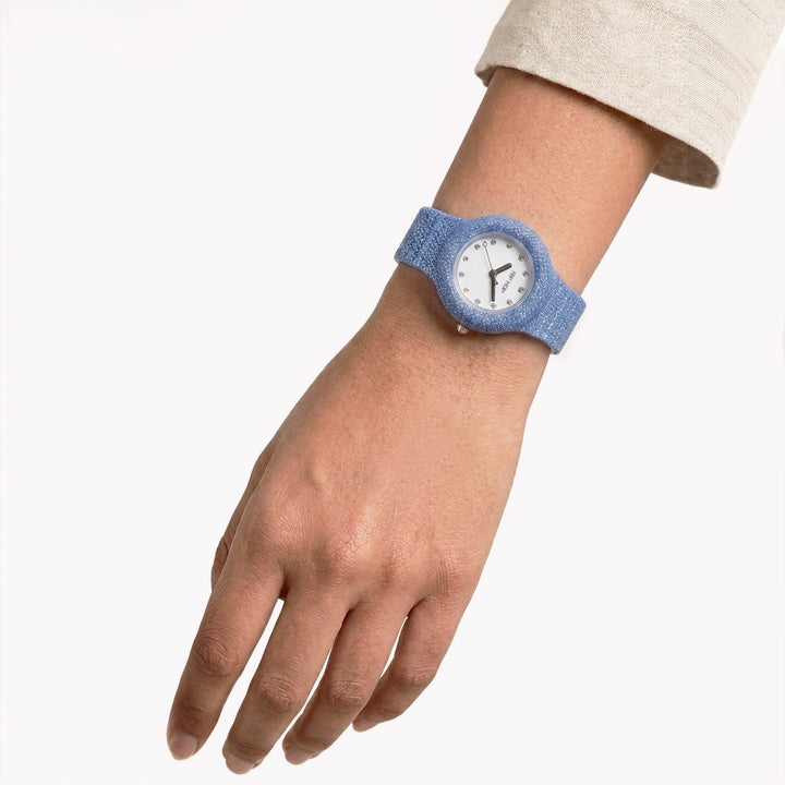 Ρολόι Hip Hop Blue Shimmer Crush 32mm HWU1337