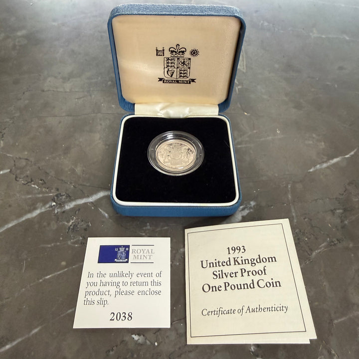 1 Sterling Silver Coin 1993 Royal Mint