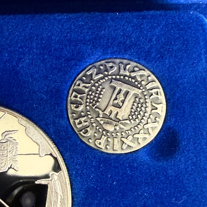 Silver coin set 5th centenary of discovery of America