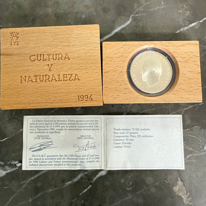 Silver coin 8 Reales Toros de Lidia Cultura y Naturaleza