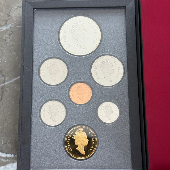 Conjunto de moedas do Canadá Royal Canadian Mint 1993
