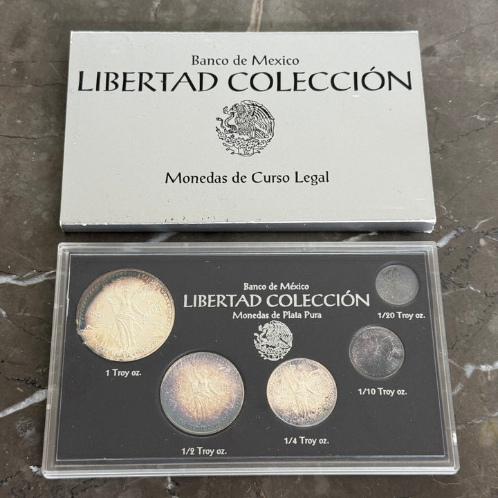 Banco de México Libertad Colección 1992 monedas de plata