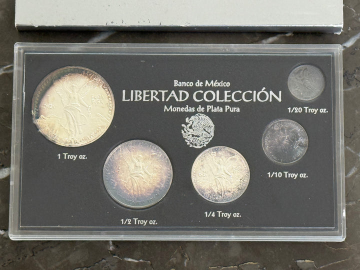 Banco de México Libertad Colección 1992 monedas de plata