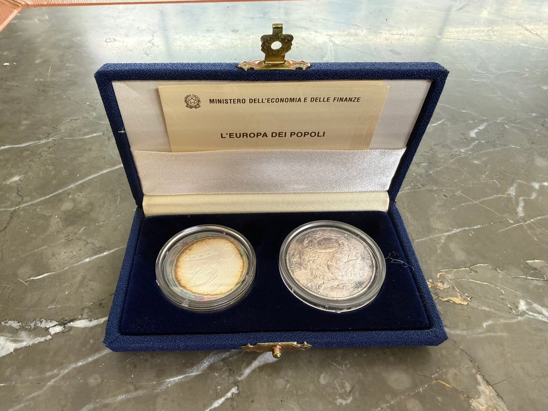 Silver coins €5 €10 The Europe of Peoples
