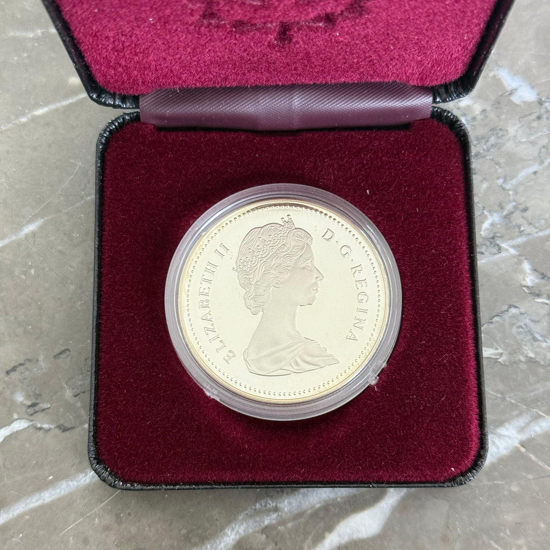 1 Canadian Dollar 1988 Les Forges du Saint-Maurice Ironworks silver coin