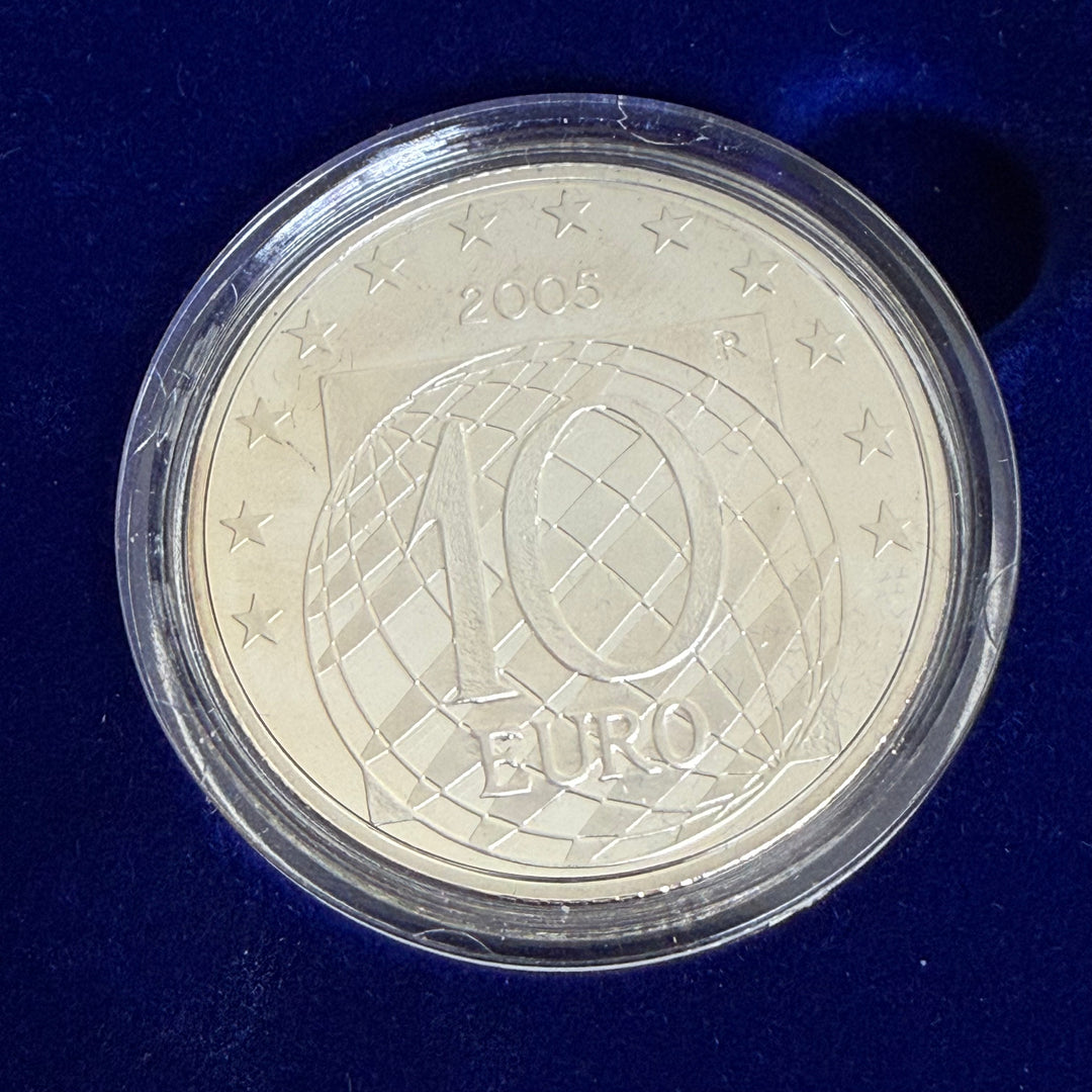 €10 Peace and Freedom in Europe silver coin proof version