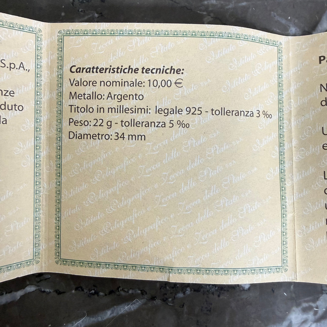 €10 Peace and Freedom in Europe silver coin proof version