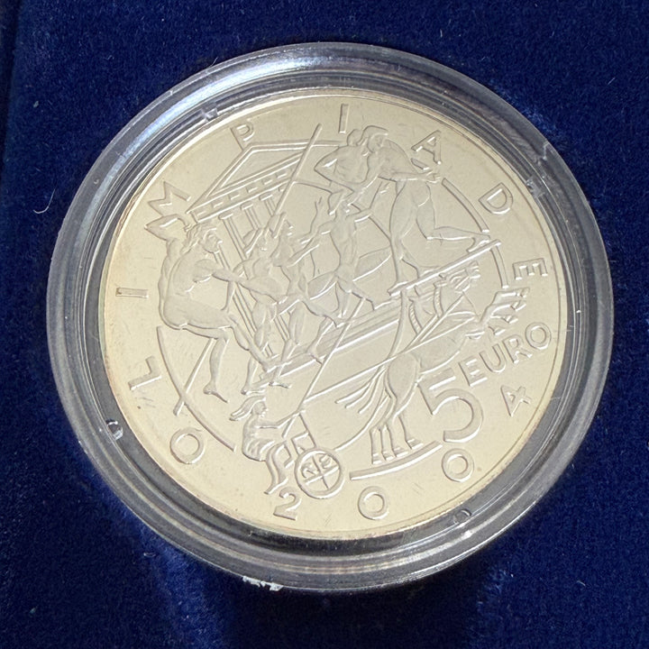 Silver coins €5 €10 Republic of San Marino 2004 Olympics