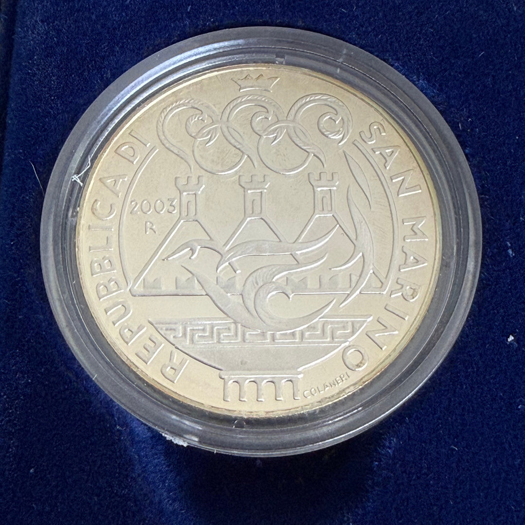 Silver coins €5 €10 Republic of San Marino 2004 Olympics