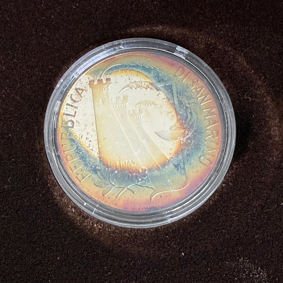 Silver coins Republic of San Marino XV Calgary Winter Olympics and XXIV Seoul Olympics 1988