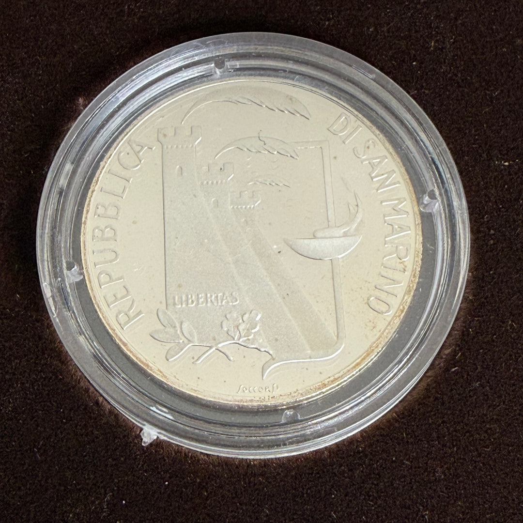 Silver coins Republic of San Marino XV Calgary Winter Olympics and XXIV Seoul Olympics 1988