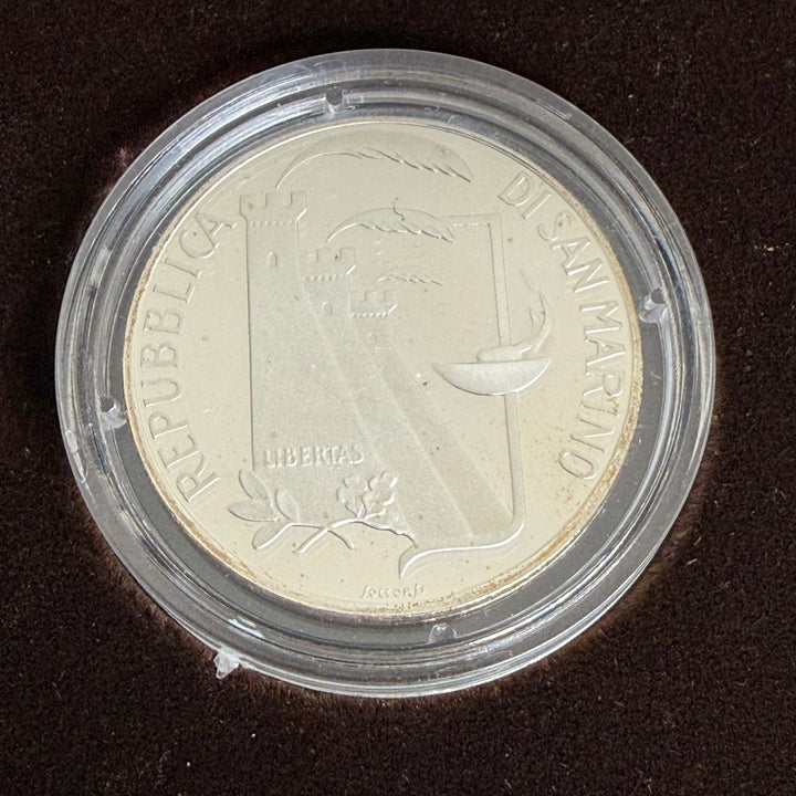 Silver coins Republic of San Marino XV Calgary Winter Olympics and XXIV Seoul Olympics 1988