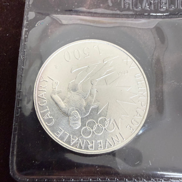 Silver coins Republic of San Marino XV Calgary Winter Olympics and XXIV Seoul Olympics 1988
