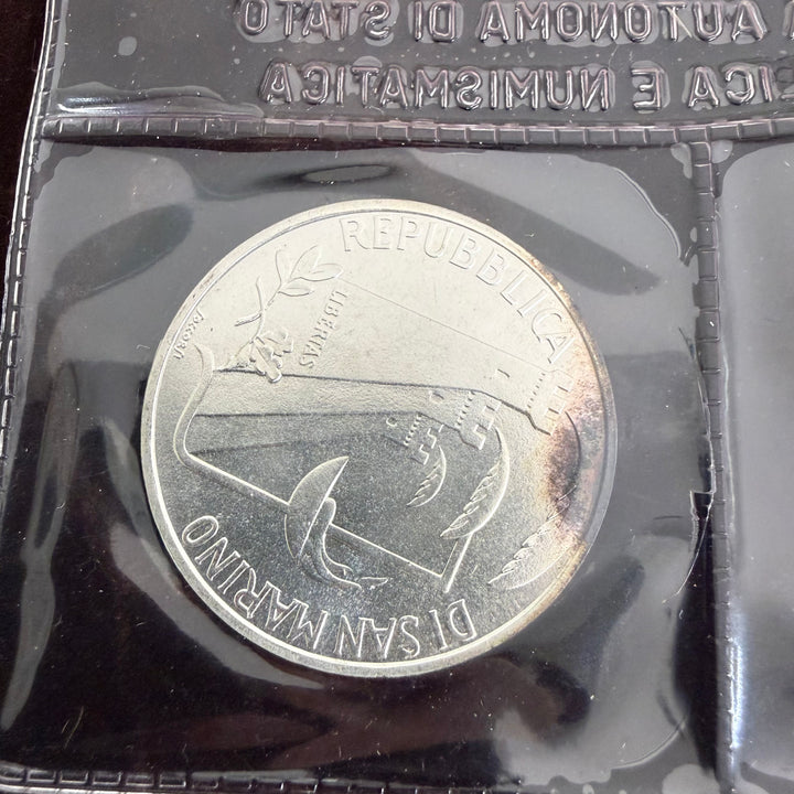Silver coins Republic of San Marino XV Calgary Winter Olympics and XXIV Seoul Olympics 1988