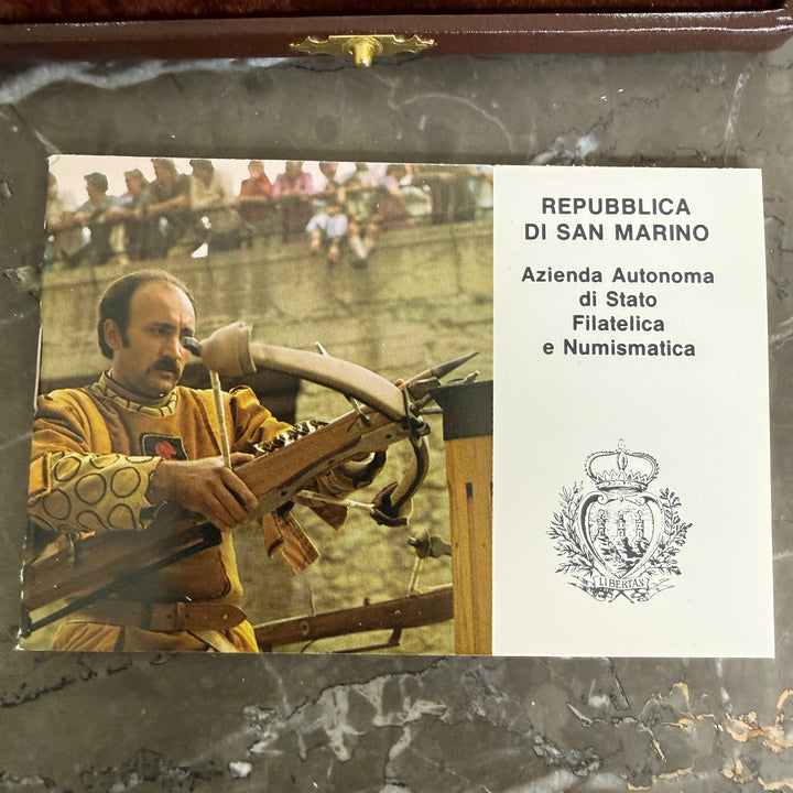 Silver coins 500 1000 Lire Republic of San Marino XXIII Olympics 1984