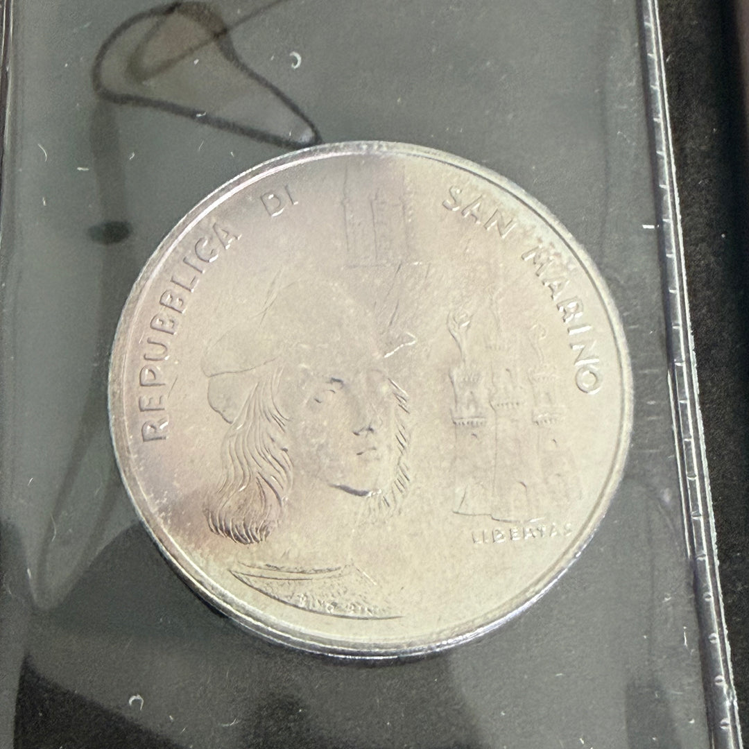 Silbermünzen 500 1000 Lire Republik San Marino V Hundertster Geburtstag Raffaello Sanzio 1983