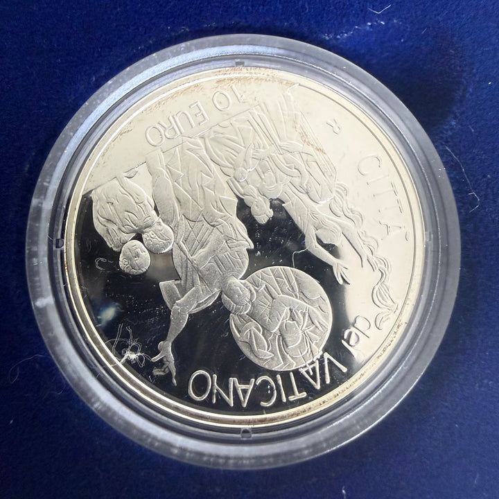 Silver coin 10€ Pontificate of His Holiness John Paul II Year XXIV 2002