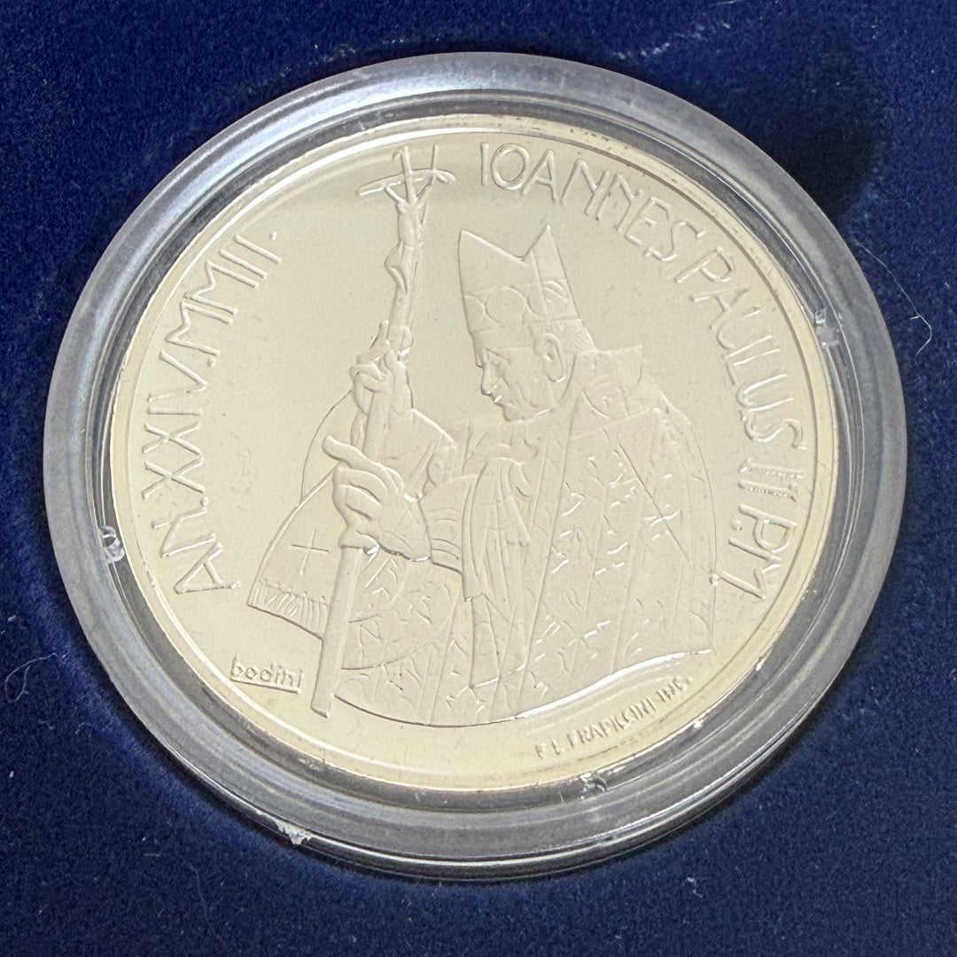 Silver coin 10€ Pontificate of His Holiness John Paul II Year XXIV 2002