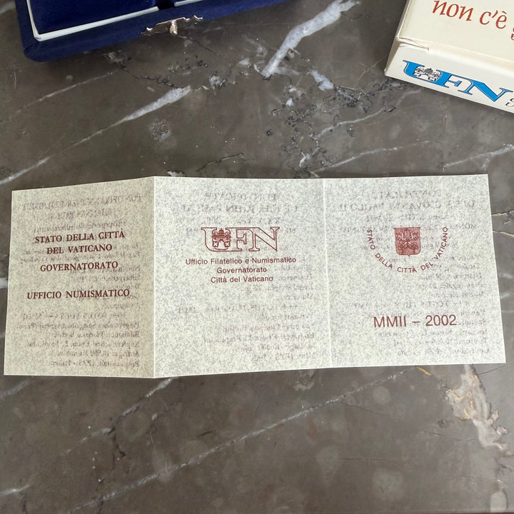 Silver coin 10€ Pontificate of His Holiness John Paul II Year XXIV 2002