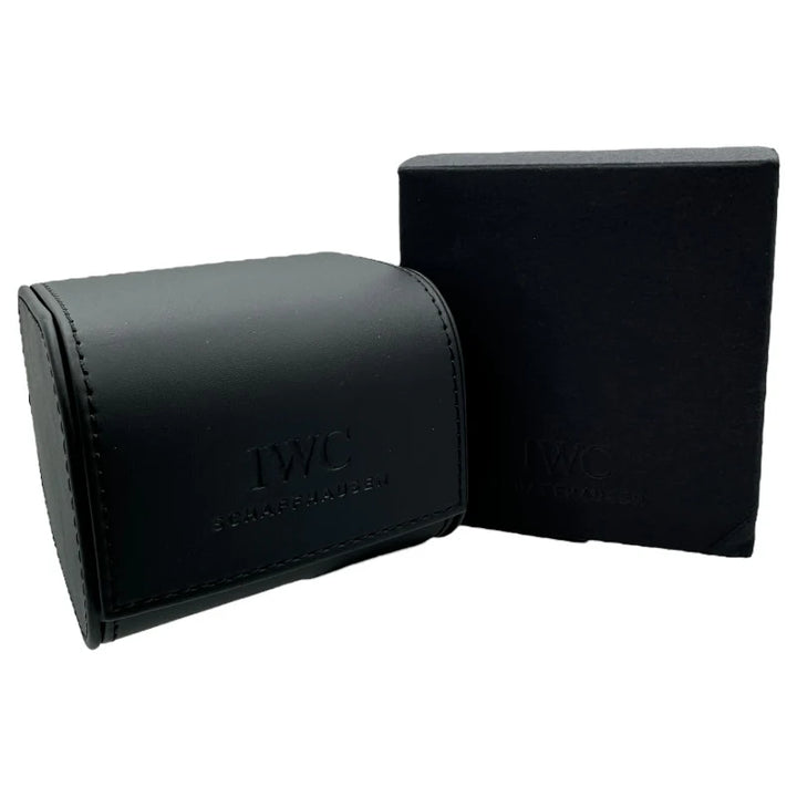 Caixa de relógio de couro preto IWC IWIWA68258