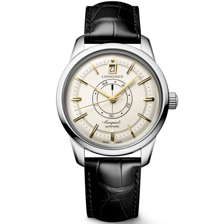Longines Conquest Heritage Central Power Reverve 38mm Champagne Automatisk stål L1.648.4.78.2