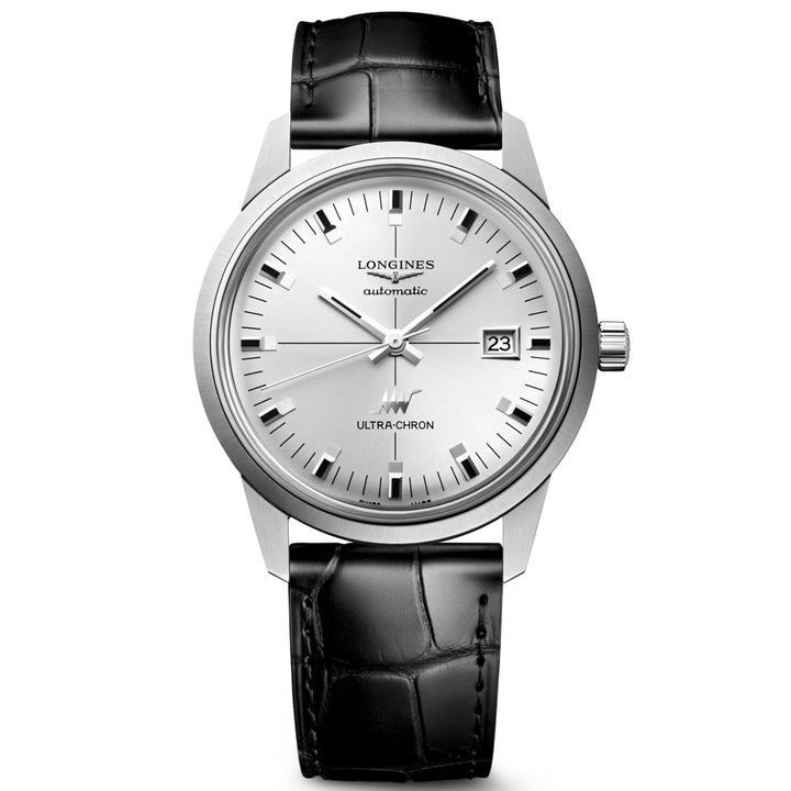 Ρολόι Longines Ultra-Chron Classic 37mm ασημί αυτόματο ατσάλι L2.537.4.72.2