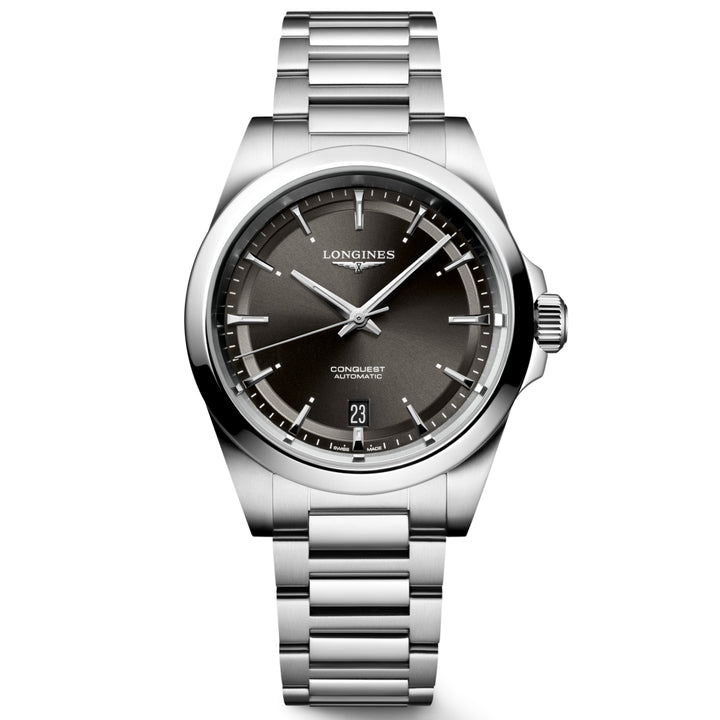 LONGINES CONQUEST 38mm Watch Automatic Black Steel L3.720.4.52.6
