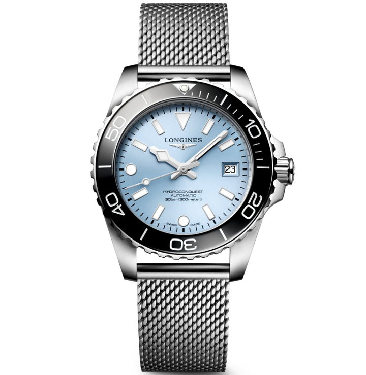 Relógio Longines Hydroconquest 39 mm azul automático aço L3.779.4.99.6