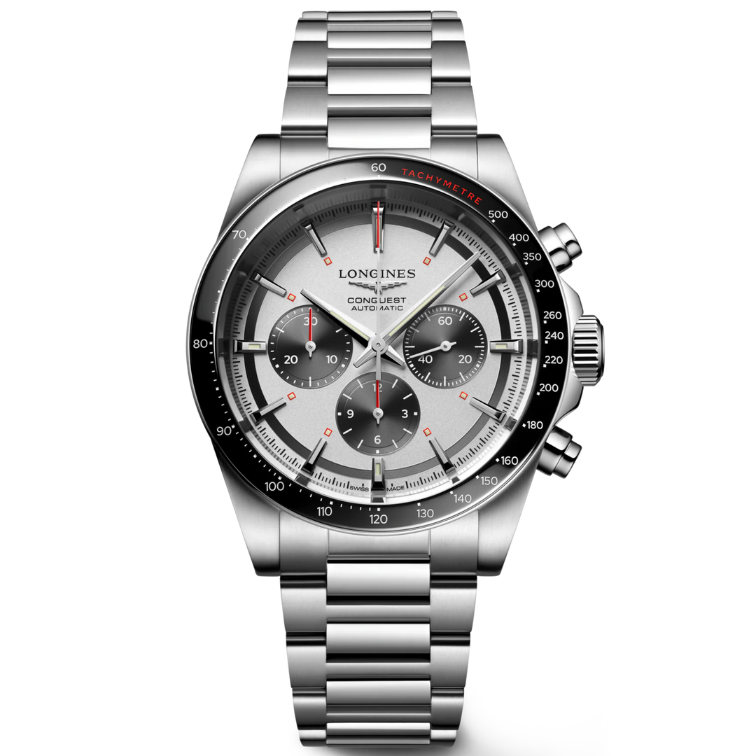 Longines New Conquest 42mm Automatic Silver Steel L3.835.4.72.6