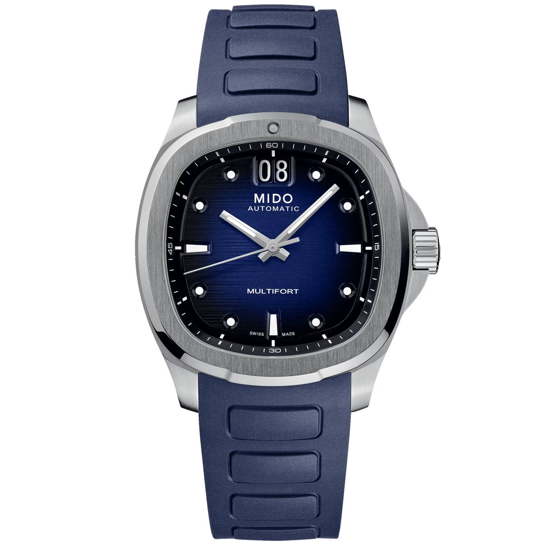 Mido orologio Multifort TV Big Date 40x39,2mm blu automatico acciaio  M049.526.17.041.00