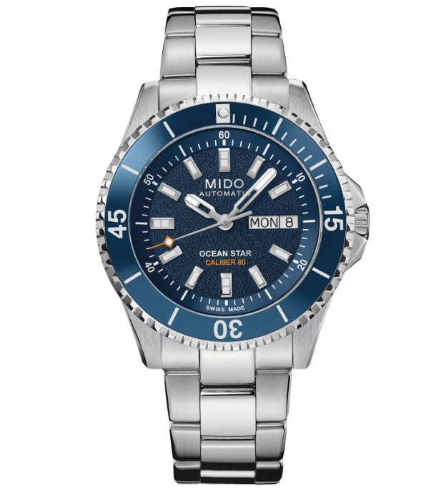 Mido klocka Ocean Star 200 41mm blå automatisk stål M026.930.11.041.00