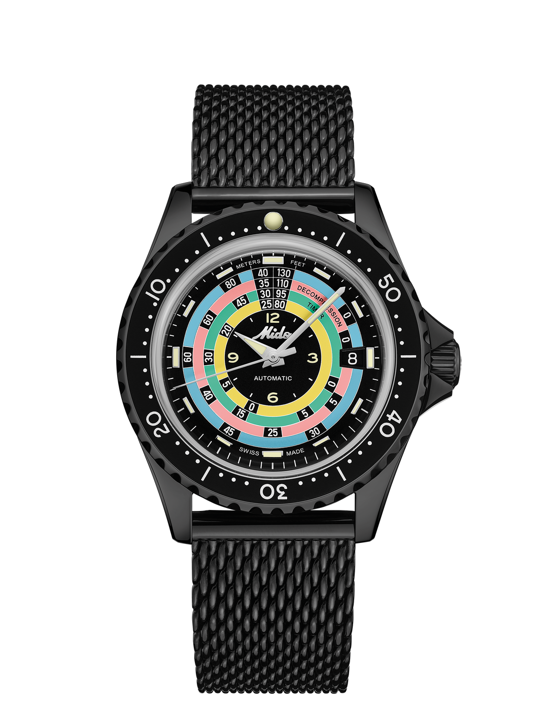 Mido orologio Ocean Star Decompression Worldtimer Limited Edition 1961 40mm nero automatico acciaio finitura PVD nero M026.807.33.051.00