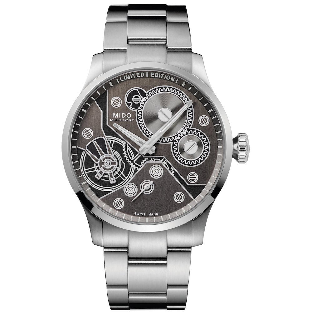 MIDO Multifor Mechanical Watch Limited Edition 999 kusů 44 mm antracitového náboje Manuální ocel M038.605.11.060,00