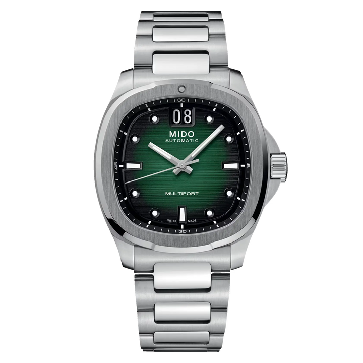 Mido orologio Multifort TV Big Date 40mm verde acciaio automatico M049.526.11.091.00